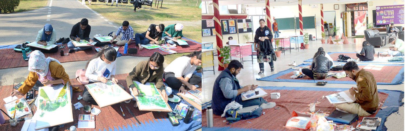 Art and Words created a blend of art and emotions at Vet Varsity 2nd day of Youth festival